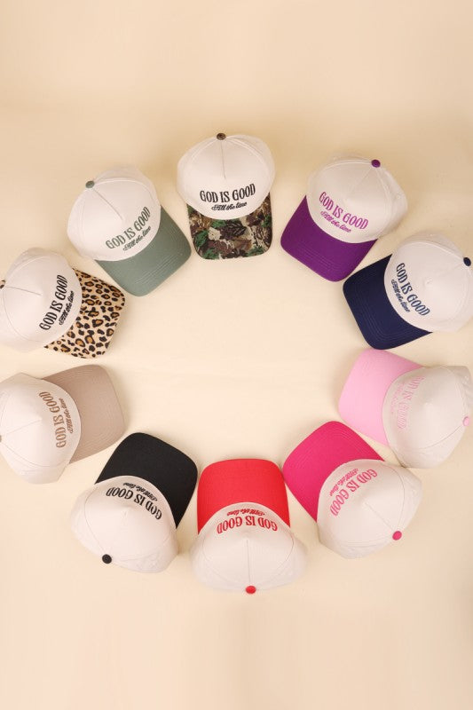 GOD IS GOOD all the time cap (more colors)