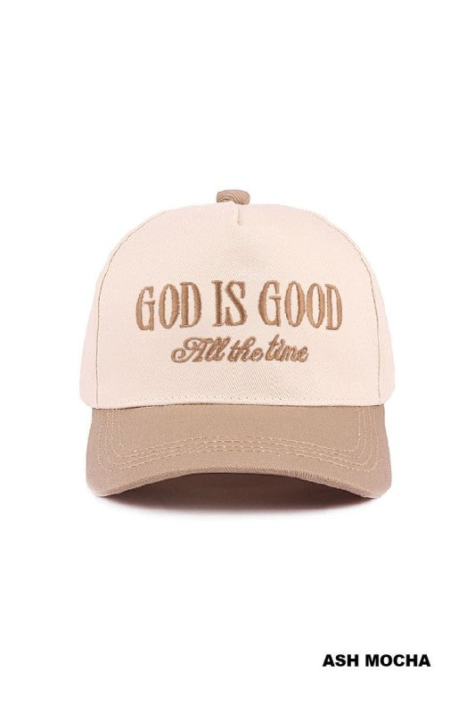 GOD IS GOOD all the time cap (more colors)