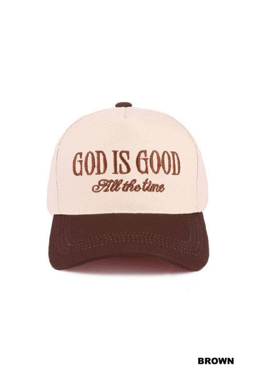 GOD IS GOOD all the time cap (more colors)