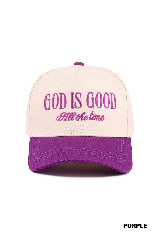 GOD IS GOOD all the time cap (more colors)