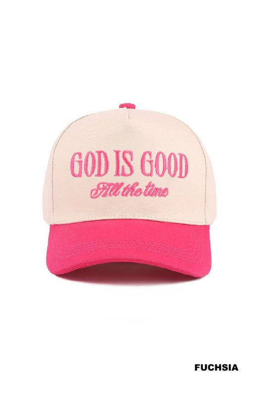 GOD IS GOOD all the time cap (more colors)