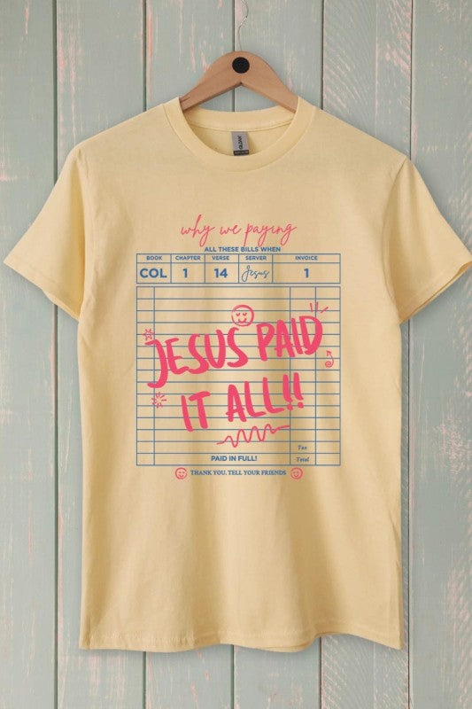 JESUS PAID IT ALL