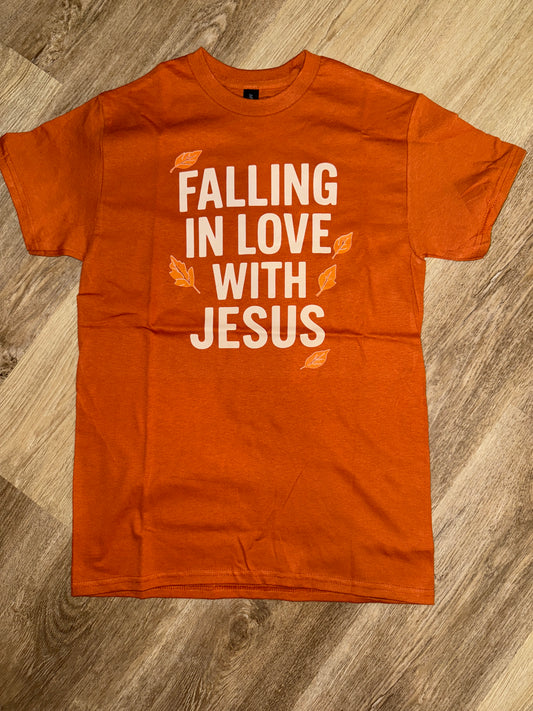FALLIN IN LOVE WITH JESUS (BURNT ORANGE)